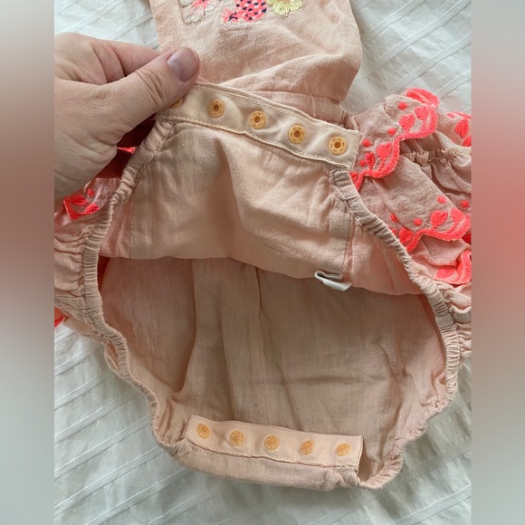 Louise Misha Embroidered Ruffle Romper - Picture 5 of 7